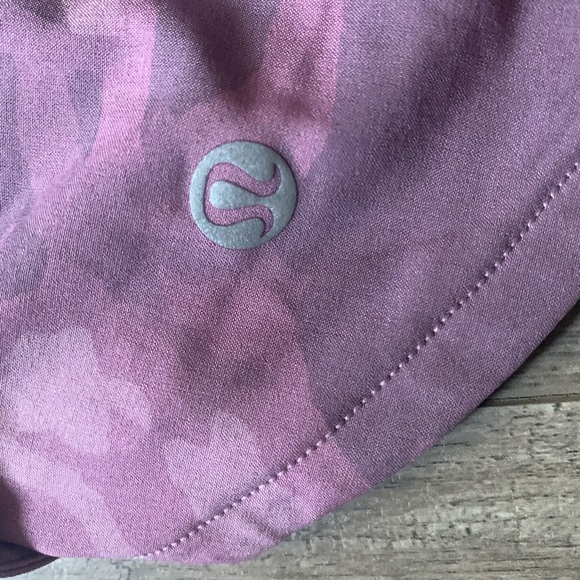 SOLD OUT NWT lululemon pink camo shorts - Picture 3 of 5